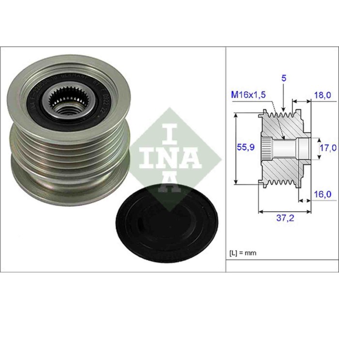 535000910_1.JPG Dispositivo ruota libera alternatore 535 0009 10 SCHAEFFLER INA per VW SEAT