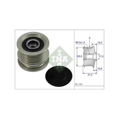 535000910_2.JPG Dispositivo ruota libera alternatore 535 0009 10 SCHAEFFLER INA per VW SEAT