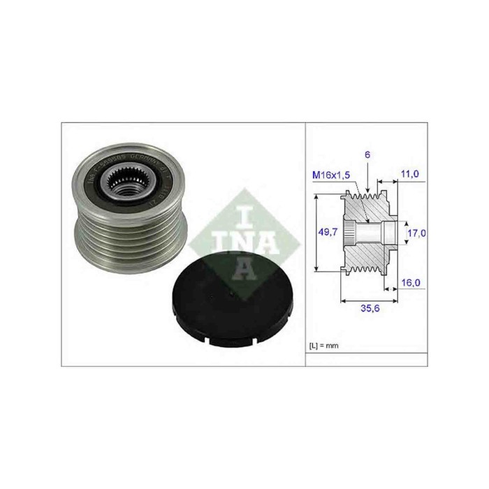 535001610_2.JPG Dispositivo ruota libera alternatore 535 0016 10 SCHAEFFLER INA