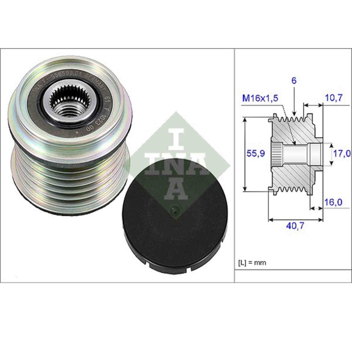 535002810_1.JPG Dispositivo ruota libera alternatore 535 0028 10 SCHAEFFLER INA per RENAULT