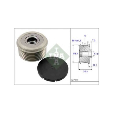 535003910_2.JPG Dispositivo ruota libera alternatore 535 0039 10 SCHAEFFLER INA per PEUGEOT FORD