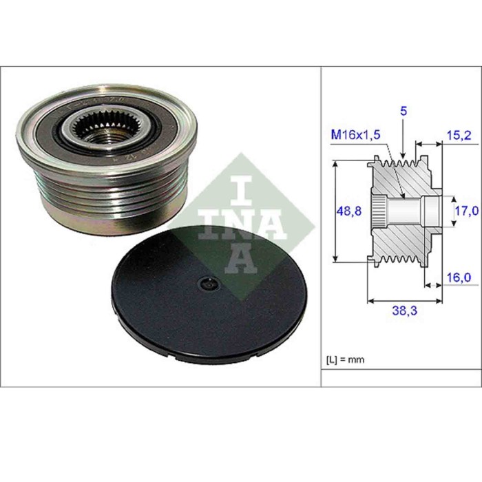 535004810_2.JPG Dispositivo ruota libera alternatore 535 0048 10 SCHAEFFLER INA per RENAULT OPEL