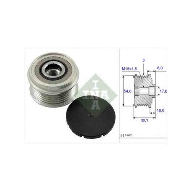 535006310_2.JPG Dispositivo ruota libera alternatore 535 0063 10 SCHAEFFLER INA per PEUGEOT BMW