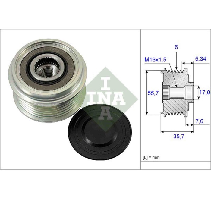 535007710_2.JPG Dispositivo ruota libera alternatore 535 0077 10 SCHAEFFLER INA OPEL CHEVROLET