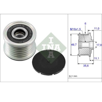 535008610_2.JPG Dispositivo ruota libera alternatore 535 0086 10 SCHAEFFLER INA
