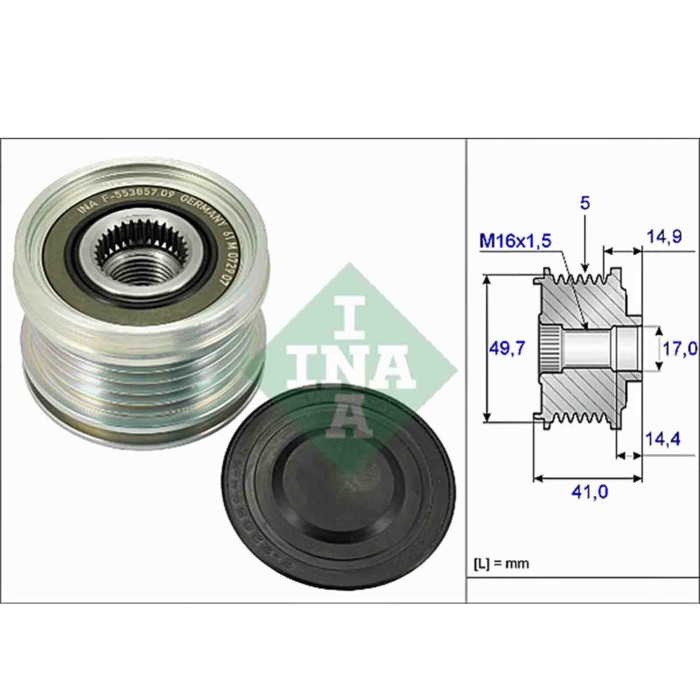 535010110_1.JPG Dispositivo ruota libera alternatore 535 0101 10 SCHAEFFLER INA MITSUBISHI SMART