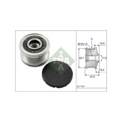 535010110_2.JPG Dispositivo ruota libera alternatore 535 0101 10 SCHAEFFLER INA MITSUBISHI SMART