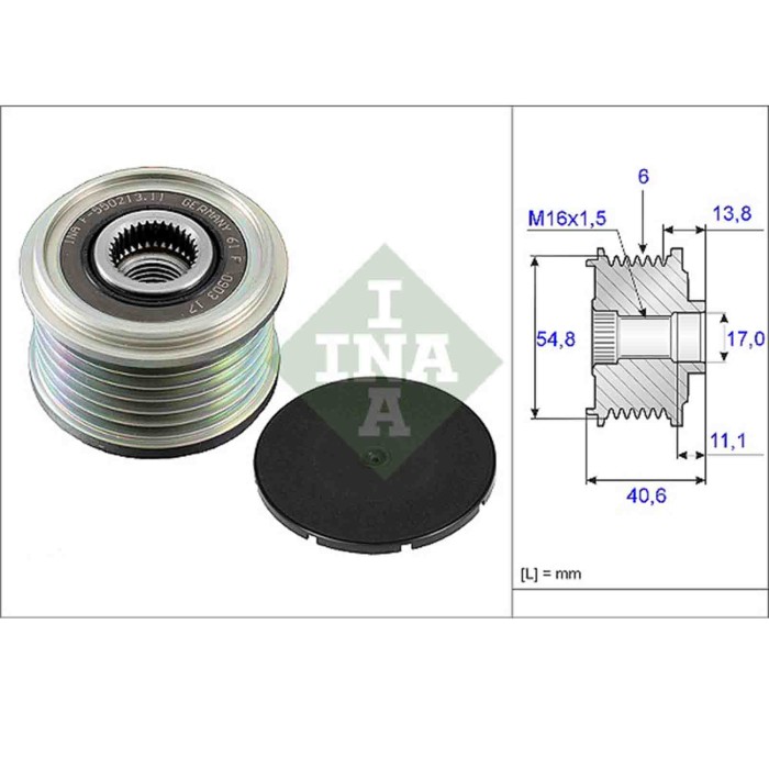 535010210_2.JPG Dispositivo ruota libera alternatore 535 0102 10 SCHAEFFLER INA per RENAULT