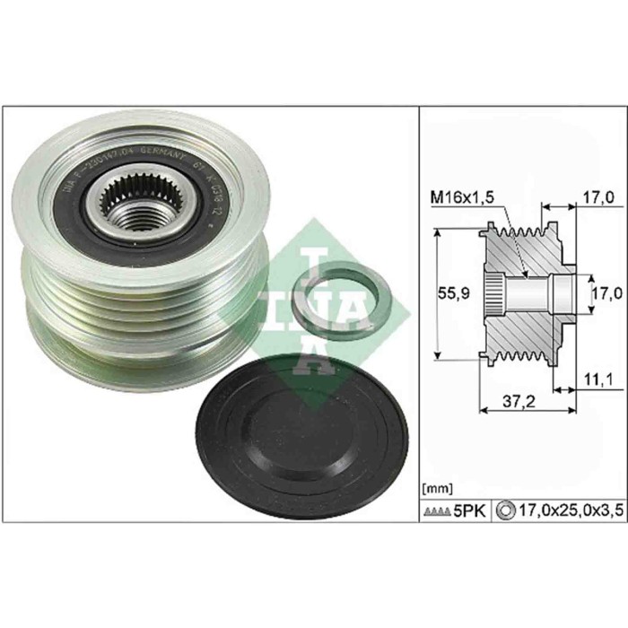 142773-large_default.jpg Dispositivo ruota libera alternatore 535 0116 10 SCHAEFFLER INA per RENAULT