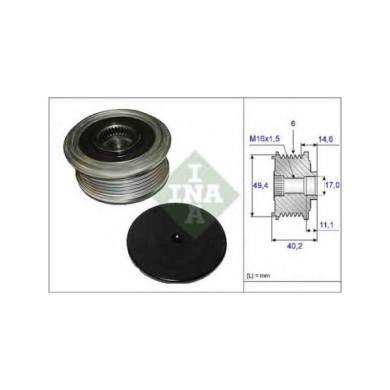 535012410_2.JPG Dispositivo ruota libera alternatore 535 0124 10 SCHAEFFLER INA per AUDI VW SEAT