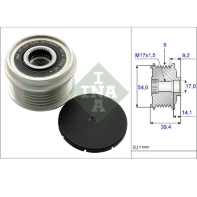 535015110_1.JPG Dispositivo ruota libera alternatore 535 0151 10 SCHAEFFLER INA per RENAULT OPEL