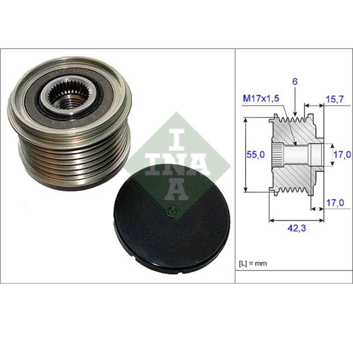 535015410_2.JPG Dispositivo ruota libera alternatore 535 0154 10 SCHAEFFLER INA per RENAULT