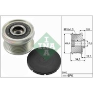 Dispositivo ruota libera alternatore 535 0155 10 SCHAEFFLER INA per AUDI VW SEAT
