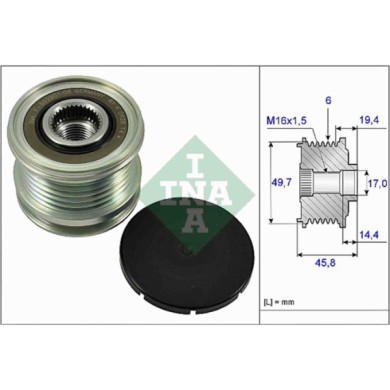 535016810_2.JPG Dispositivo ruota libera alternatore 535 0168 10 SCHAEFFLER INA JEEP