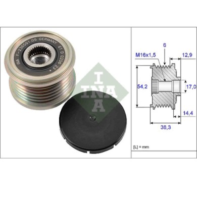 535019410_1.JPG Dispositivo ruota libera alternatore 535 0194 10 SCHAEFFLER INA per PEUGEOT FORD
