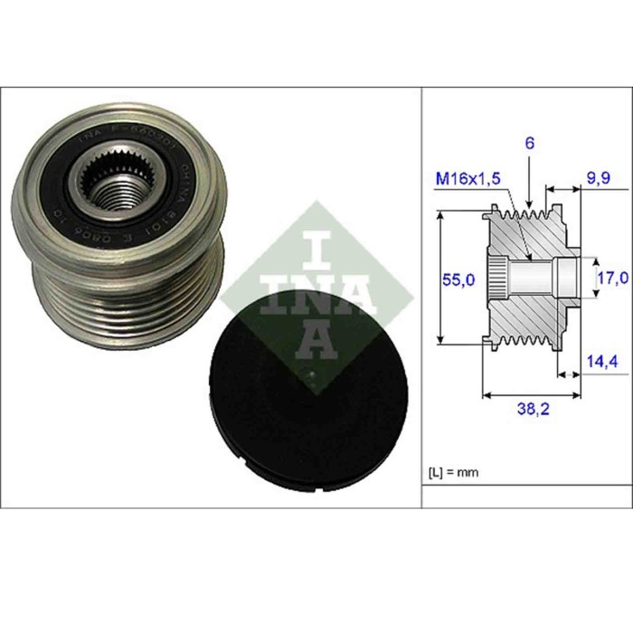 535021610_2.JPG Dispositivo ruota libera alternatore 535 0216 10 SCHAEFFLER INA per HYUNDAI KIA