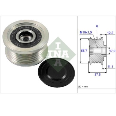 535022610_2.JPG Dispositivo ruota libera alternatore 535 0226 10 SCHAEFFLER INA per OPEL