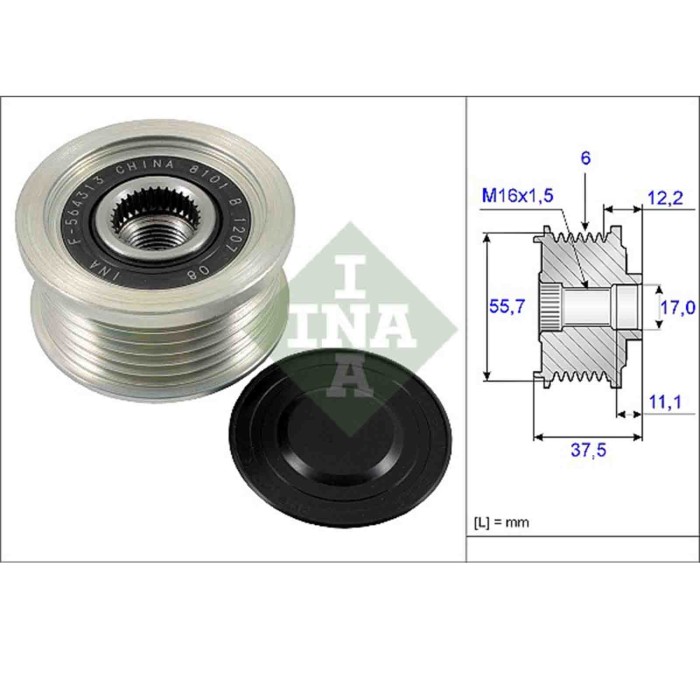 535022610_2.JPG Dispositivo ruota libera alternatore 535 0226 10 SCHAEFFLER INA per OPEL