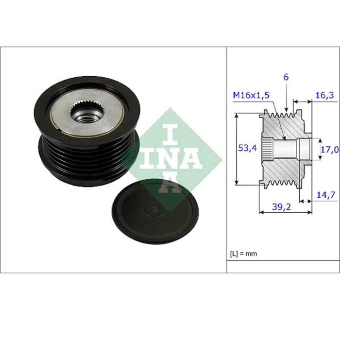535023610_1.JPG Dispositivo ruota libera alternatore 535 0236 10 SCHAEFFLER INA per FORD VOLVO