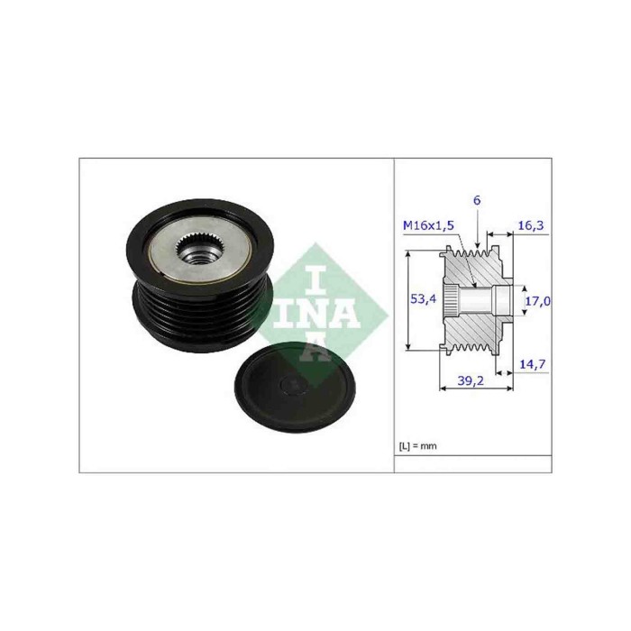 535023610_2.JPG Dispositivo ruota libera alternatore 535 0236 10 SCHAEFFLER INA per FORD VOLVO