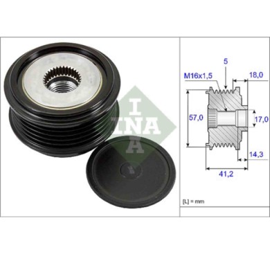 535024810_2.JPG Dispositivo ruota libera alternatore 535 0248 10 SCHAEFFLER INA per HYUNDAI KIA