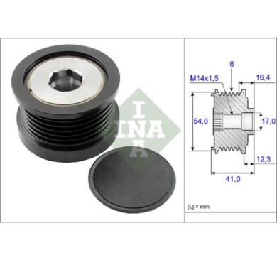 535025910_2.JPG Dispositivo ruota libera alternatore 535 0259 10 SCHAEFFLER INA per FORD FIAT