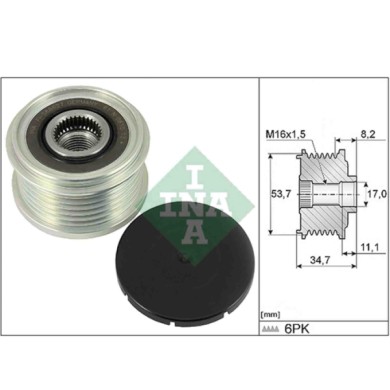 535032710_2.JPG Dispositivo ruota libera alternatore 535 0327 10 SCHAEFFLER INA per OPEL