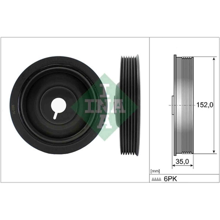 544005410_2.JPG Puleggia cinghia Albero a gomiti 544 0054 10 SCHAEFFLER INA per RENAULT NISSAN