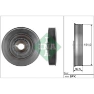 Puleggia cinghia Albero a gomiti 544 0090 10 SCHAEFFLER INA per RENAULT NISSAN