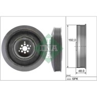Puleggia cinghia Albero a gomiti 544 0102 10 SCHAEFFLER INA per AUDI VW