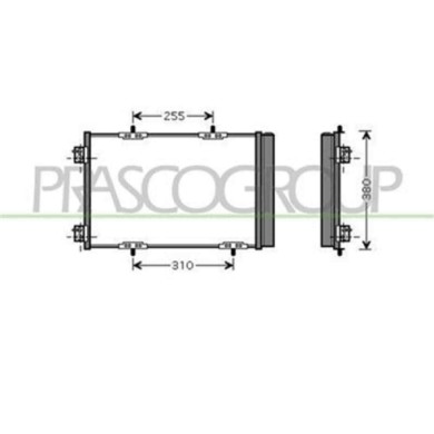 CI305C003_1.JPG Condensatore Per Citroen C2 Dal 2008 Al 2010