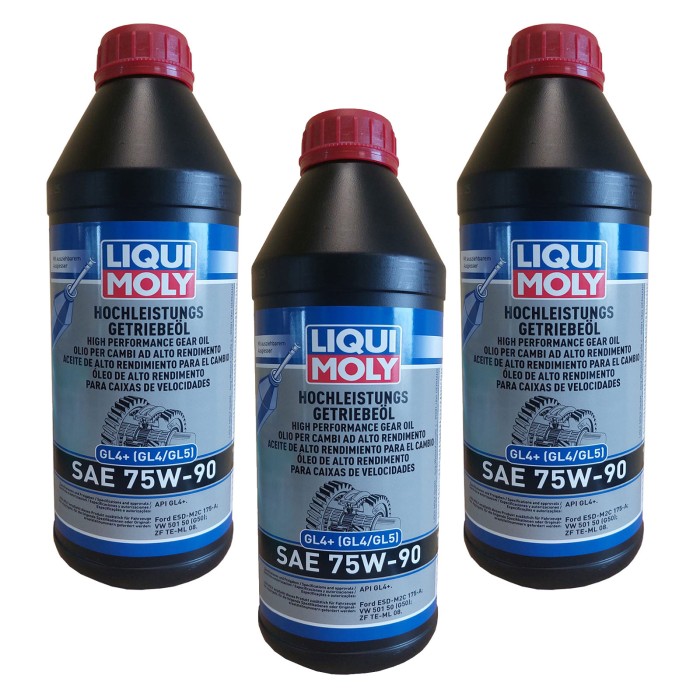 4434_3-PEZZI.jpg Olio per cambi ad alto rendi­mento (GL4+) SAE 75W-90 FORD E VOLKSWAGEN CONFEZIONE 3 LITRI