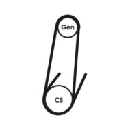 Cinghia Poly-V 4PK611 ELAST CONTINENTAL CTAM