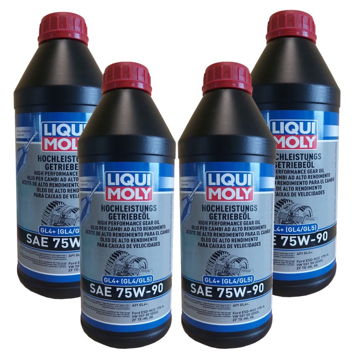 LIQ_4434.jpg Olio per cambi ad alto rendi­mento (GL4+) SAE 75W-90 PER FORD E VOLSWAGEN CONFEZIONE 4 LITRI