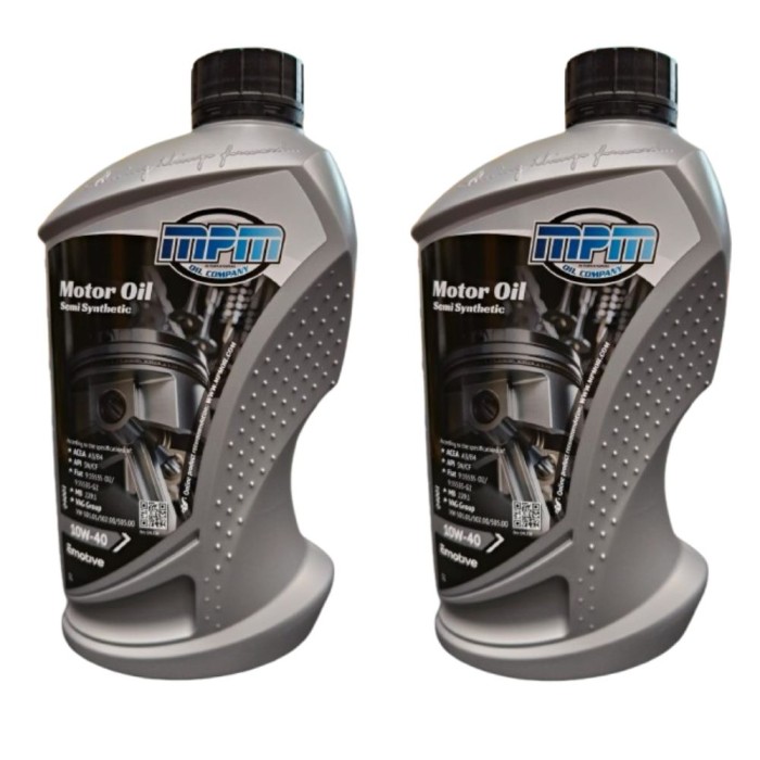 04001X2 (2).jpg MPM 04000 Olio Motore 10W-40 Semi Sintetico ACEA A3-B4 API CF-SN Benzina Diesel GPL 1L - 2 PEZZI