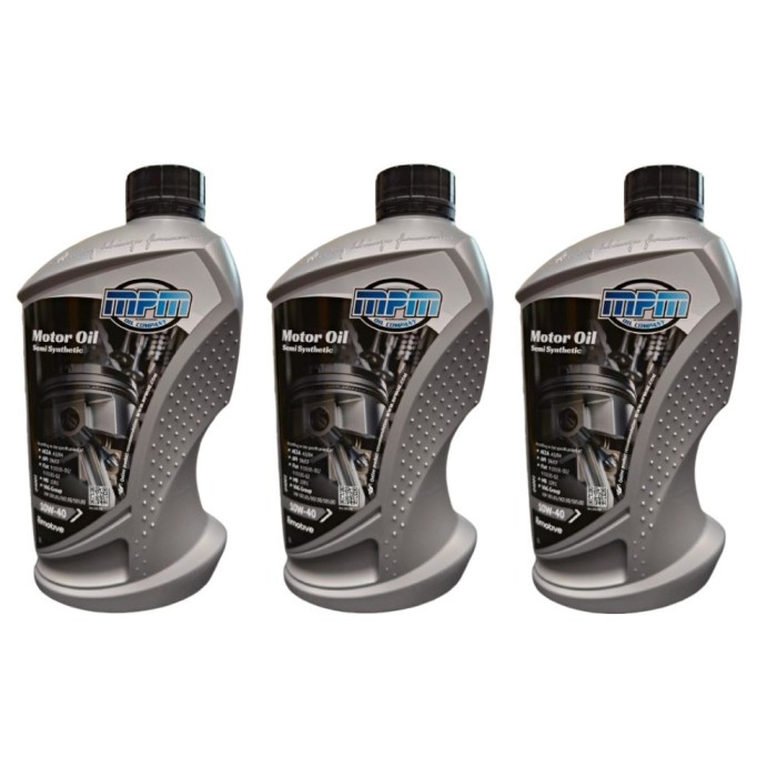 04001X3.jpg MPM 04000 Olio Motore 10W-40 Semi Sintetico ACEA A3-B4 API CF-SN Benzina Diesel GPL 1L - 3 PEZZI