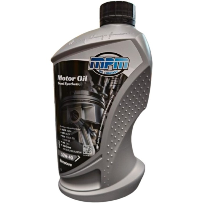 04001X5 (3).jpg MPM 04000 Olio Motore 10W-40 Semi Sintetico ACEA A3-B4 API CF-SN Benzina Diesel GPL 1L - 5 PEZZI