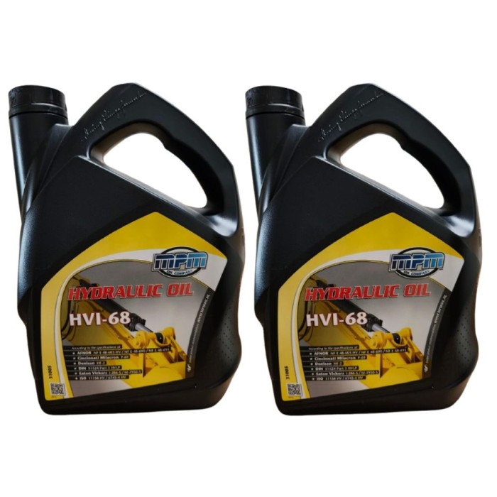 31005X2.jpg MPM 31000 Olio Idraulico HVI 68 ISO VG 68 HVLP DIN 51524 Part 3 AFNOR NF E 48-603 Eaton Vickers 5 Litri - 2 PEZZI