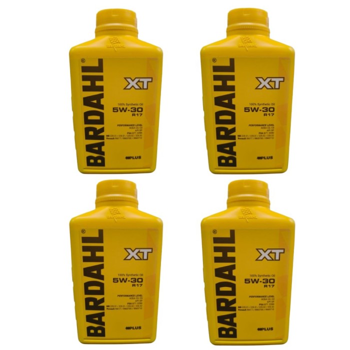 316039X4 (2).jpg Bardahl Olio Motore XT 5W30 R17 Lubrificante Sintetico per Auto Benzina e Diesel Alte Prestazioni 4PZ