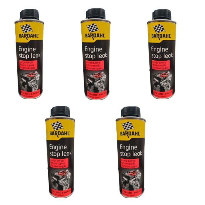145023X5 (2).jpg Bardahl Engine Stop Leak 300ml 145023 Anti Perdite Olio Motore X5