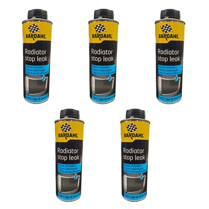 161X5 (2).jpg Bardahl Radiator Cleaner 300ml 161 Disincrostante Pulizia Radiatore 5 PEZZI