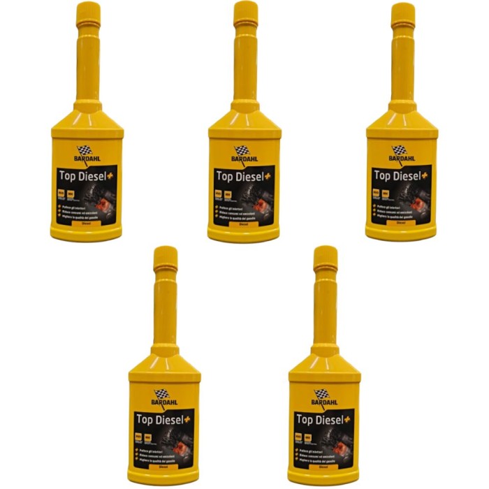 120019X5 (2).jpg Bardahl Top Diesel 5x250ml 120019 Additivo Pulizia Iniettori Gasolio