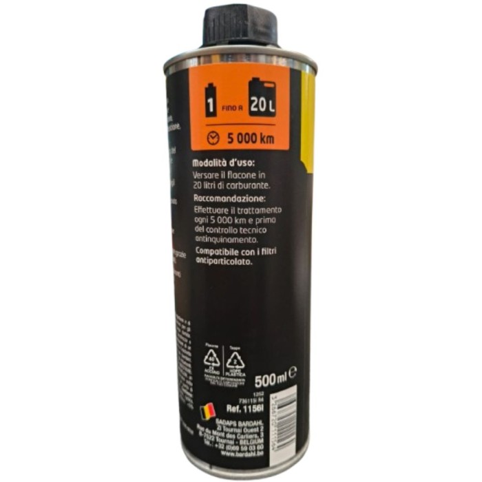 122031X4.jpg Bardahl Injector Cleaner 4 X 500 Ml 122031 Pulitore Iniettori Diesel