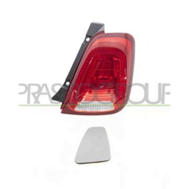 DX_SCRITTA_LOGO.jpg Fanale Posteriore Destro Senza Porta Lampada Per Fiat 500 Dal 2015