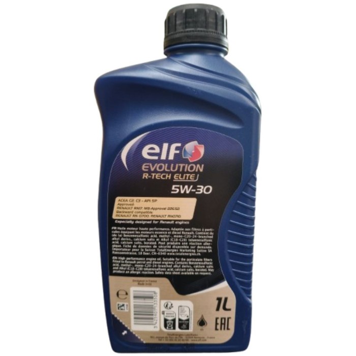 ELF530RNX4 (3).jpg Elf Evolution R-tech Fe 5w-30 Olio Motore Progettato Auto Per Renault 4PZ