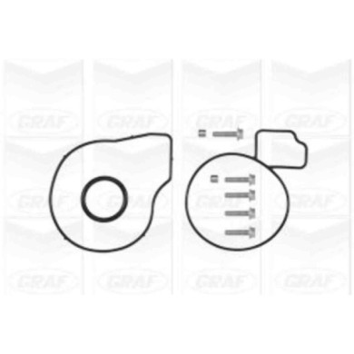 PA957_2.JPG Pompa dell'acqua, raffreddamento motore PA957 GRAF per OPEL FIAT CHEVROLET SAAB