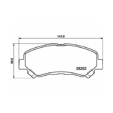 Pastiglie Freno Nissan X-trail 2.0 Fwd 2008 06-2013 11 Mintex