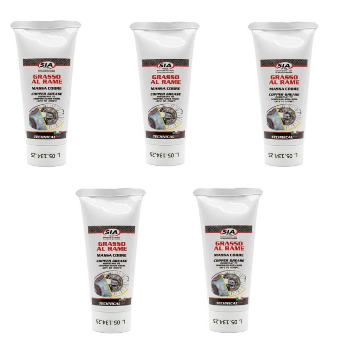 6051X5 (2).png SIA 6051 Grasso al Rame Antifischio per Pastiglie 125ml 5PZ