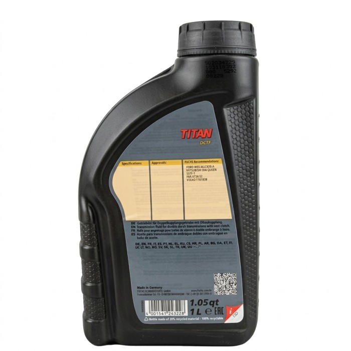 601426865X4 (3).png Fuchs Titan Dctf Olio Per Trasmissioni Cambio A Doppia Frizione 4PZ