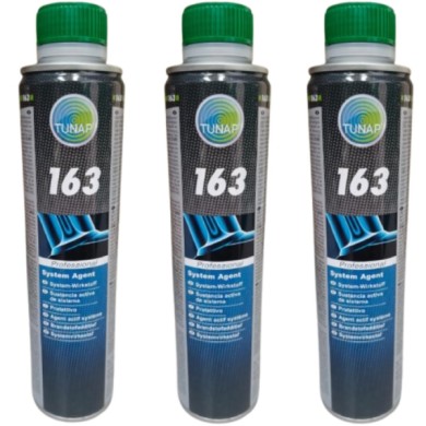 16300375AB_X3.JPG Tunap 163 Protettivo 375ml Pulitore Iniettori Benzina Gpl O Metano 3 Pezzi